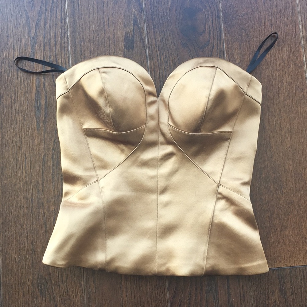 Gold Bebe Bustier ✨